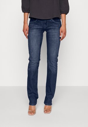 Slim fit jeans - blue-black denim