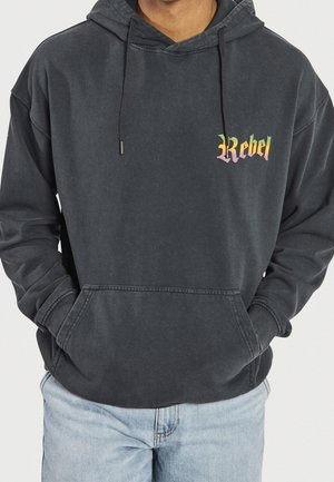 Hoodie - black denim