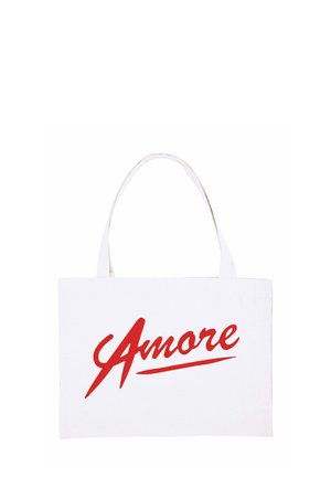 AMORE PRINT - Shopping Bag - white