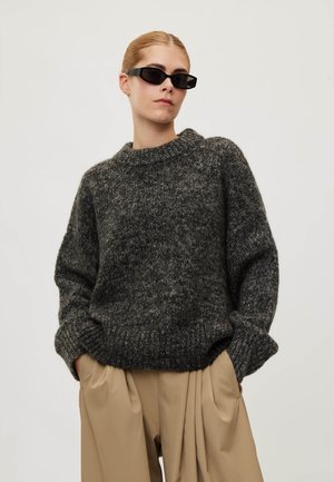 rethinkit studios, KNIT ROUND NECK SLOPE - Pullover - charcoal melange