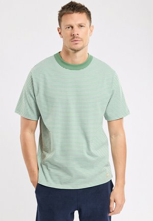Armor lux, HERITAGE STRIPED T-SHIRT - T-shirt imprimé - ivy blanc