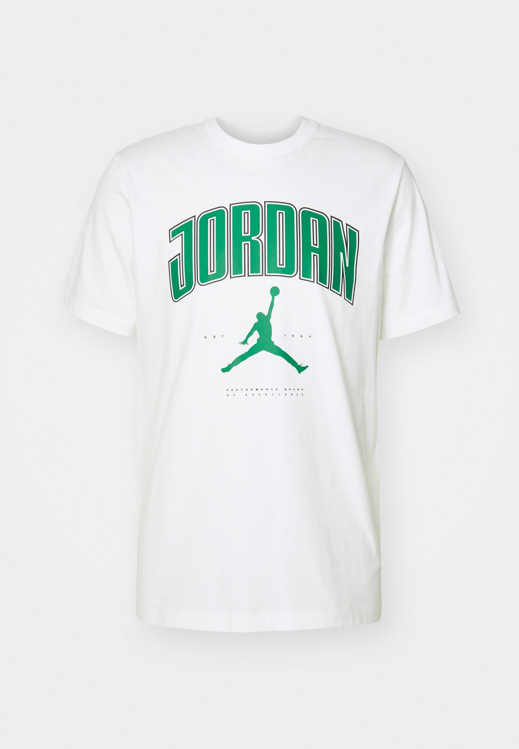 Jordan CITY CREW - Print T-shirt - white/pine green/white