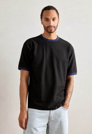 Scotch & Soda RELAXED FIT BOUND NECKLINE  - Print T-shirt - meteorite