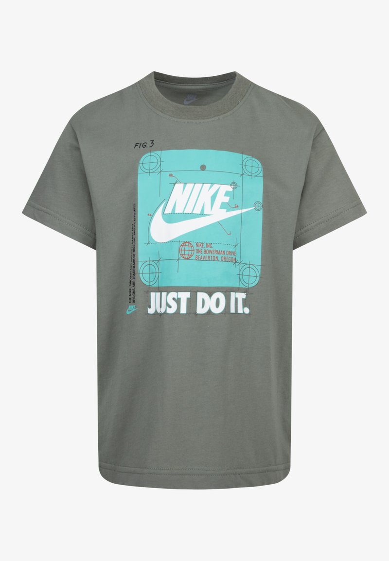 Nike Sportswear FUTURE UTILITY TEE - Print T-shirt - dark stucco