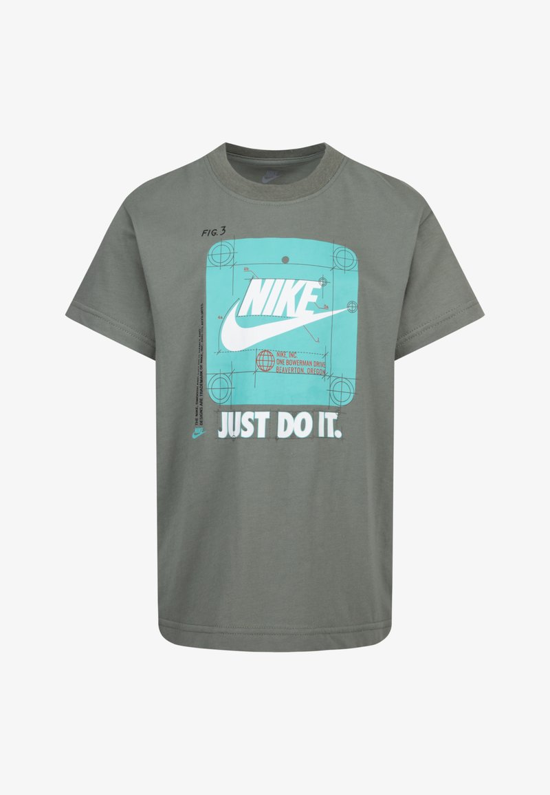 Nike Sportswear FUTURE UTILITY TEE - Print T-shirt - dark stucco