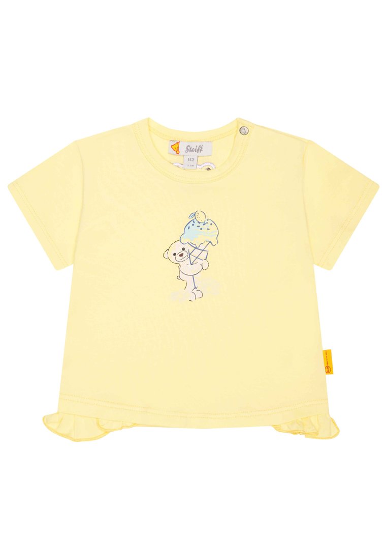 Steiff T-shirt print geel