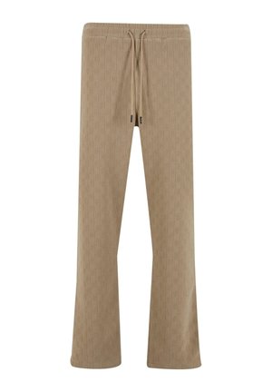 Urban Classics JACQUARD WIDE - Tracksuit bottoms - unionbeige