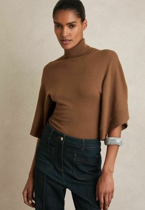 Reiss, ROLL-NECK  - Strickpullover - tan