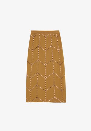 Scalpers, SCALPERS NEWDAU SKIRT - Falda acampanada - camel
