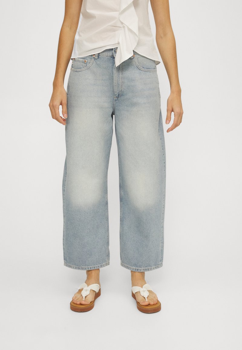 DL1961 TAYLOR BARREL ULTRA HIGH RISE CROP - Jeans baggy - vintage light