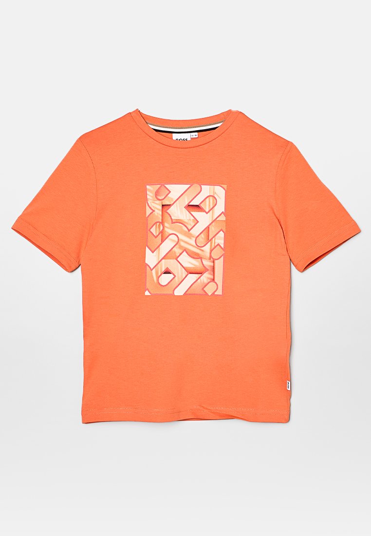 BOSS Kidswear T-shirt print oranje BOSS Kidswear T-shirt print oranje