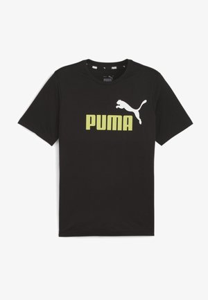 Puma ESS COL LOGO - T-shirt con stampa - schwarz grün