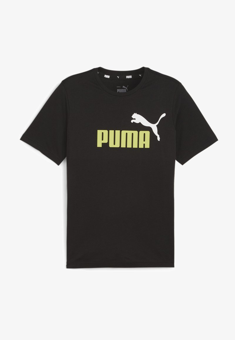 Puma ESS COL LOGO - Printtipaita - schwarz grün