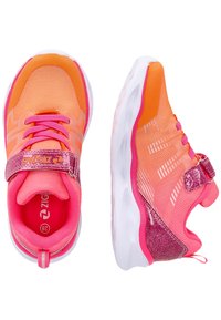 ZIGZAG LAMPAYA  - Lær-at-gå-sko - pink glo