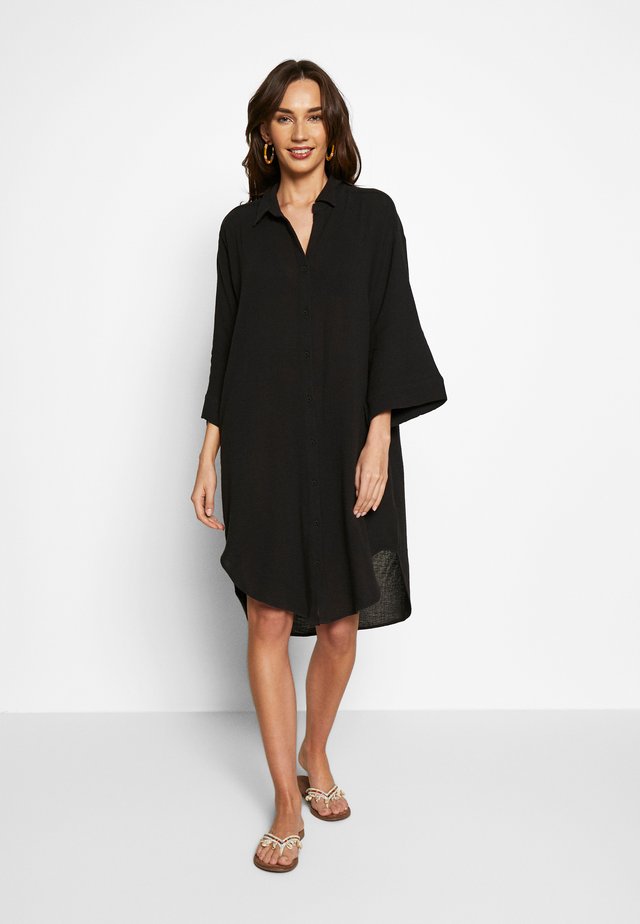 EDIT OVERSIZE BEACH COVER UP - Strandaccessoire - black