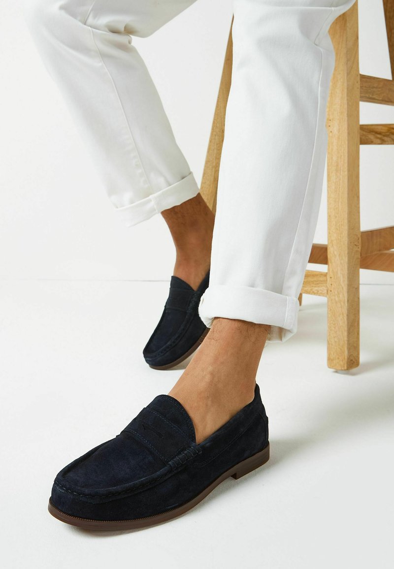 Next PENNY - Slip-ins - navy blue suede