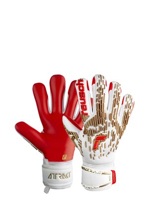 ATTRAKT FREEGEL - Guanti da portiere - white/gold/fiery red