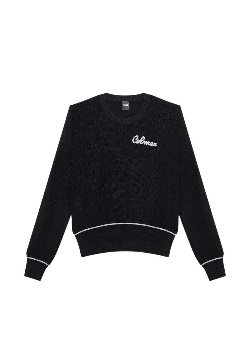 Colmar Striktrøje - black-white/sort - Zalando.dk