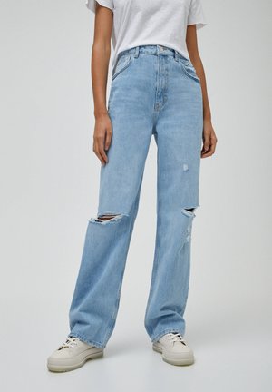 Straight leg jeans - blue-grey