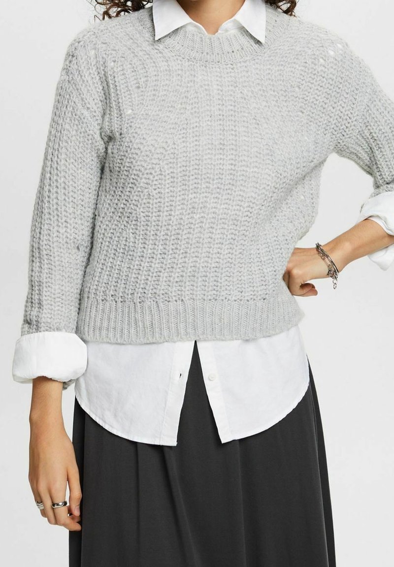 Esprit Strickpullover - light grey