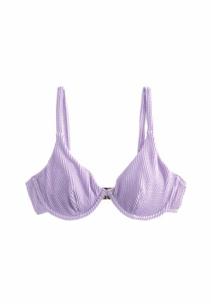 Next NON PADDED - Góra od bikini - lilac purple crinkle