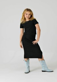 ONLY GIRLS KOGNELLA LONG SIDE SLIT  - Maxikjol - black