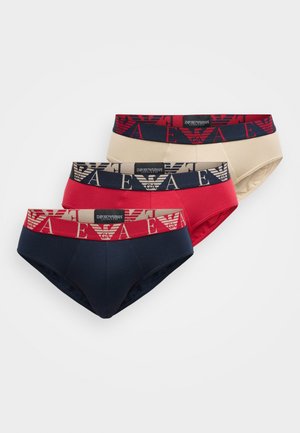 BOLD MONOGRAM PARTE BASSA BRIEFS 3 PACK - Slip - blue/scooter