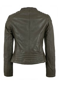 Lederjacken24 LAURA - Lederjacke - dark grey