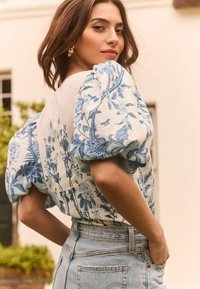 Lipsy PUFF SLEEVE   - REGULAR FIT - Blúz - blue