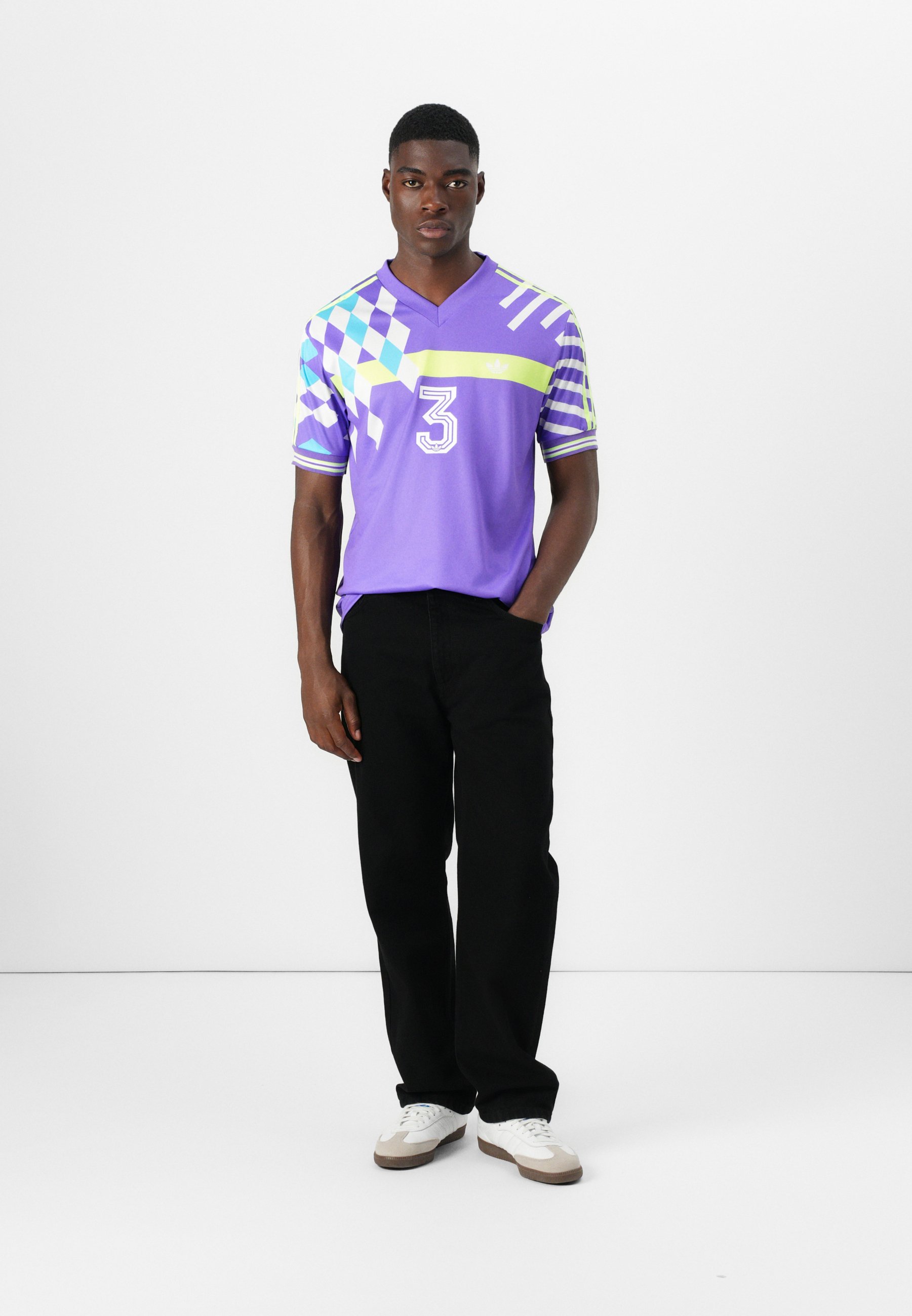 adidas Originals WAVE UNISEX - Print T-shirt - purple rush/purple
