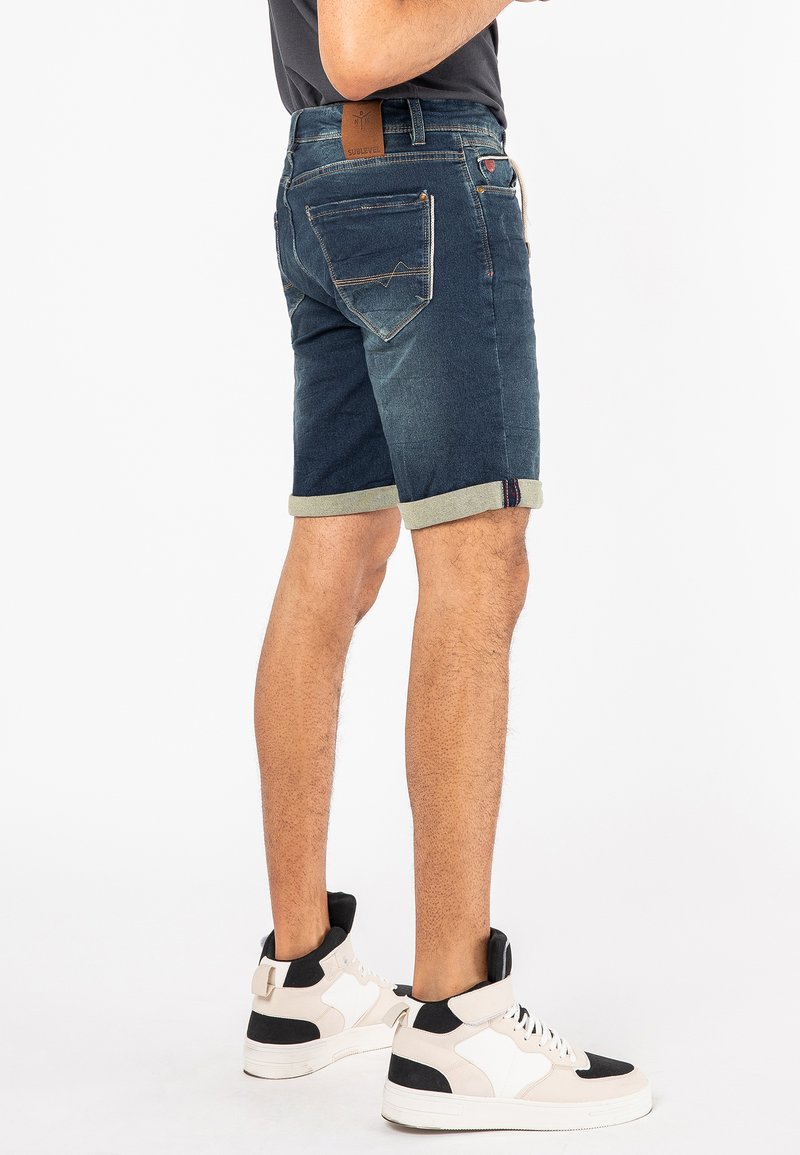 Herren Skinny Fit | Sublevel Jeans Shorts dark blue/dunkelblau - DP39546 Herren Skinny Fit | Sublevel Jeans Shorts dark blue/dunkelblau - DP39546