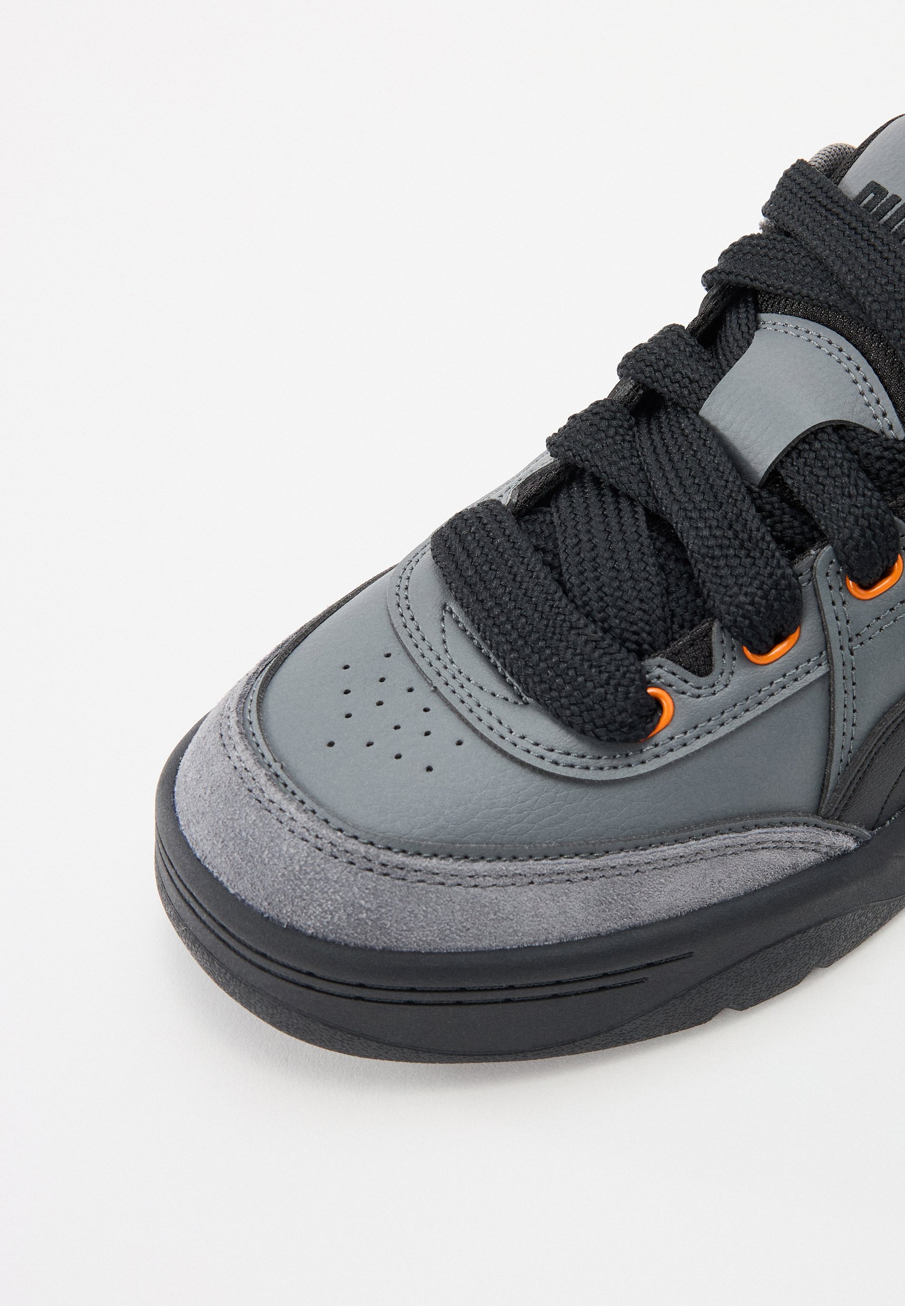 puma grey orange shoes
