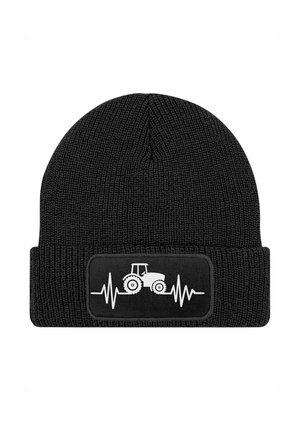 MIT PATCH TRAKTOR HERZSCHLAG - Beanie - schwarz