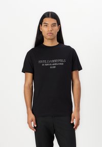 KARL LAGERFELD - CREWNECK - Print T-shirt - black Thumbnail Image 1