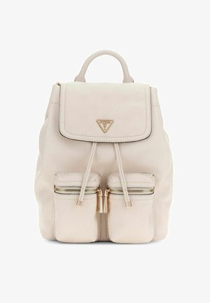 Guess, MANHATTAN II FLAP - Sac à dos - stone logo