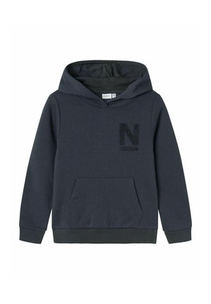 NKFODESSA LS WH BRU - Sweat à capuche - india ink