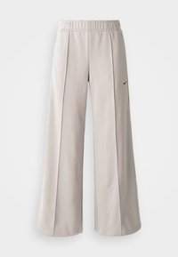 WIDE LEG TRACK - Pantalones deportivos - college grey/white/black