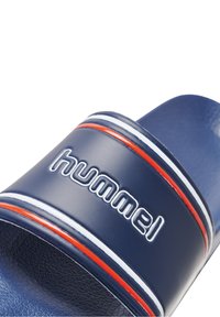 Hummel POOL SLIDE RETRO UNISEX - Sandales de bain - navy
