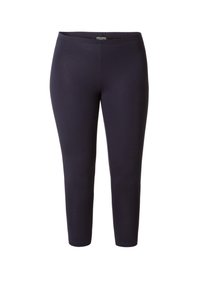 Marine leggings gemaakt van rekbare stof, met een naadloos ontwerp, enkel-lange pasvorm en een elastische tailleband voor comfort.