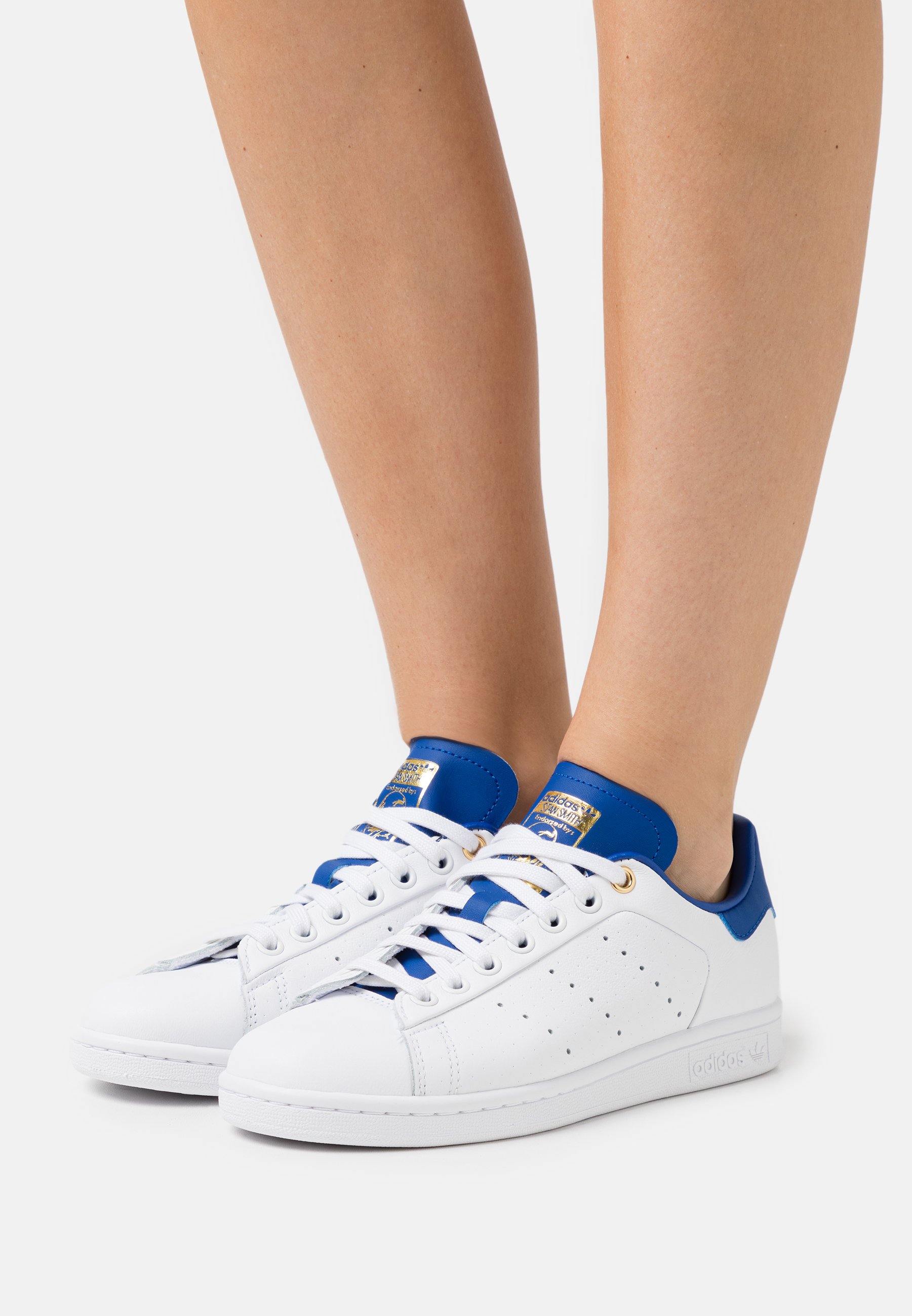 adidas stan smith blue gold