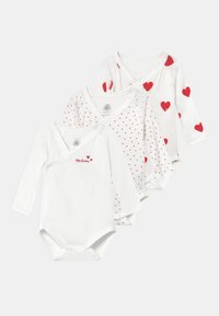 Petit Bateau - NAISS 3 PACK - Bodijs - white Miniatūras attēls 1