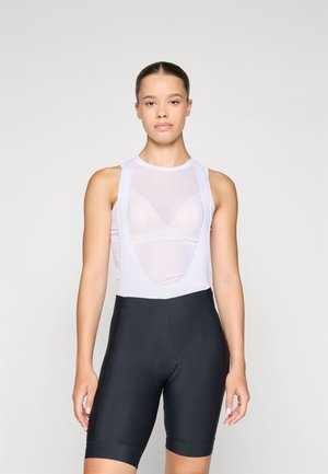 WOMENS CORE  - Kolesarske kratke hlače z naramnicami - black/white