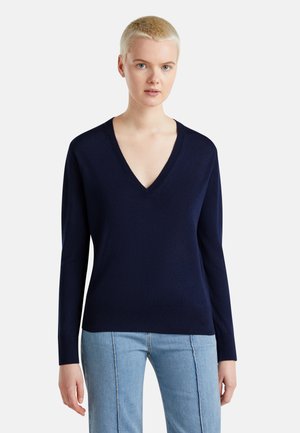 V-NECK  - Pullover - blue