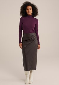 WE Fashion COLTRUI - Stickad tröja - violet