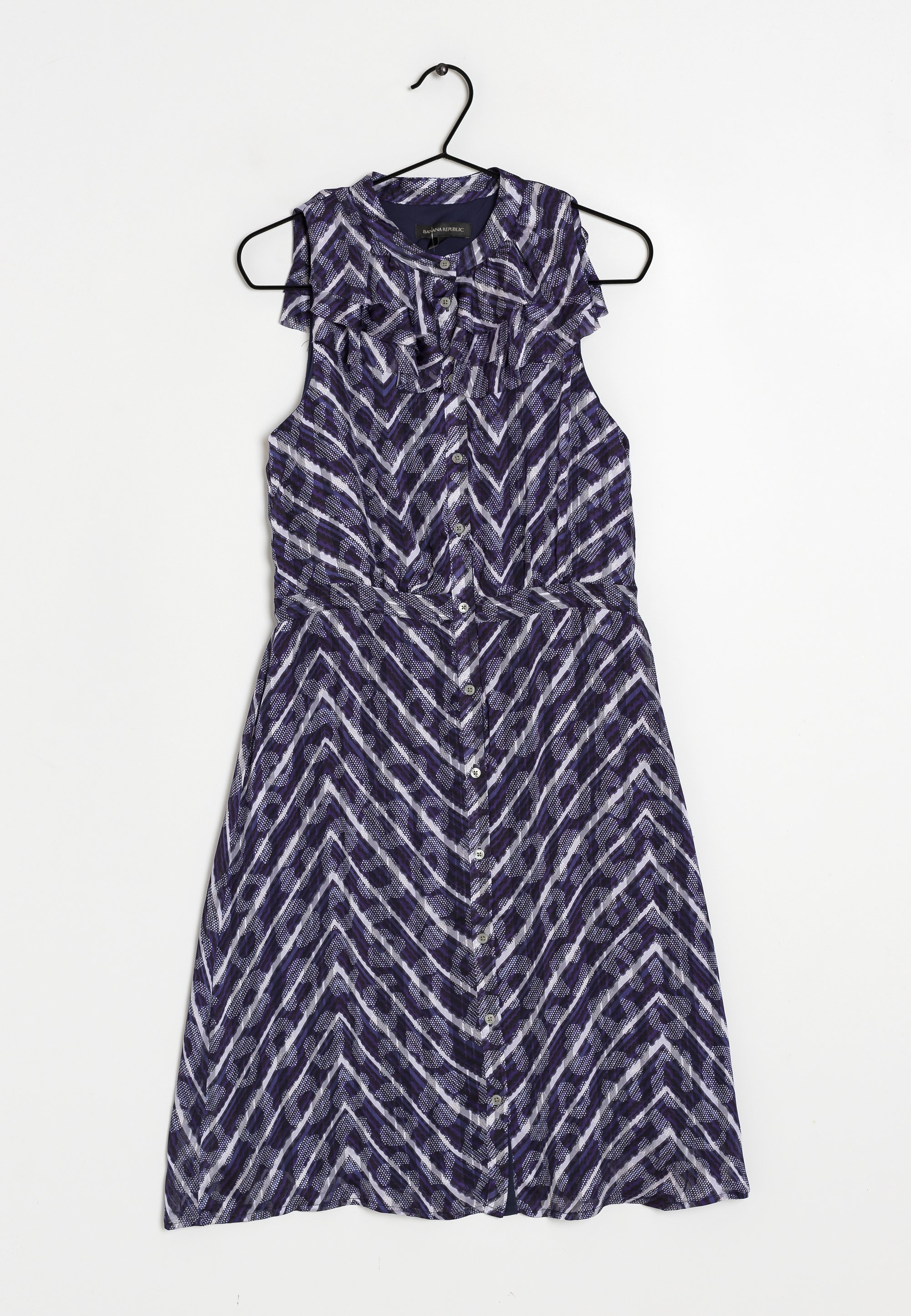 banana republic blue and white striped dress Blue Maternity Mommy Labor and Delivery/ Nursing Gown main image 1