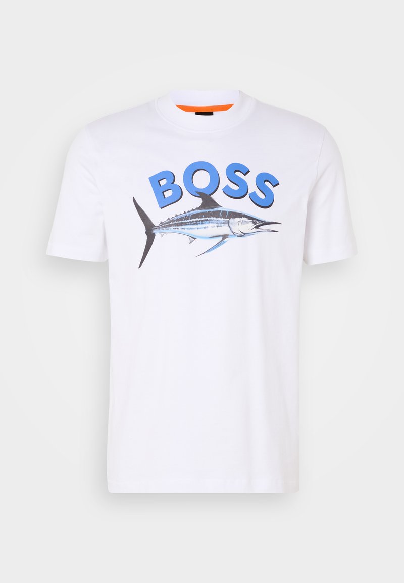 Boss T-shirt print crème Boss T-shirt print crème