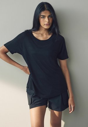 SHORT SLEEVE  - REGULAR FIT - Basic T-shirt - black