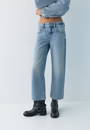 LOW-RISE - Džíny Straight Fit - light-blue denim