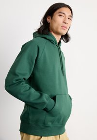 Carhartt WIP HOODED CHASE - Sweatshirt - sycamore tree/gold