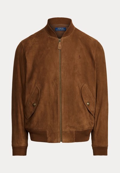 Polo Ralph Lauren SUEDE BOMBER JACKET - Leren jas - country brown